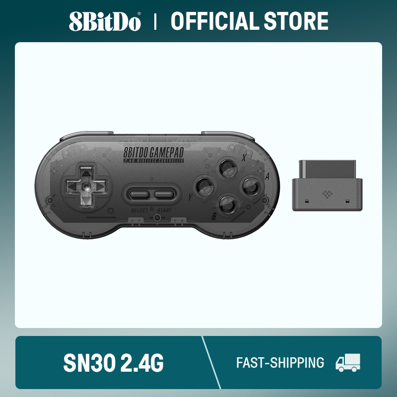 Gaming Console Cloud - 8BitDo SN30 2.4G Wireless Gamepad for