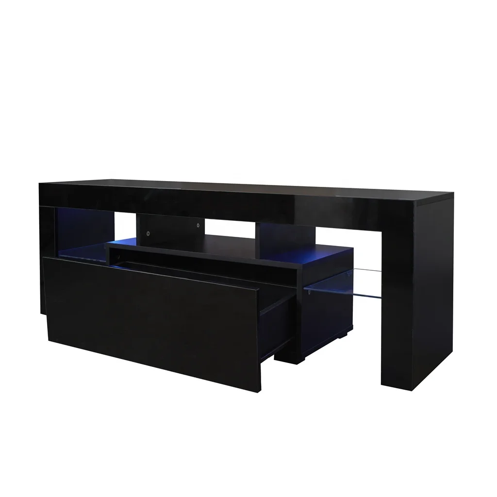 #Black TV Stand with LED RGB L – Gaming Console For Ipad Bewertung und Preis