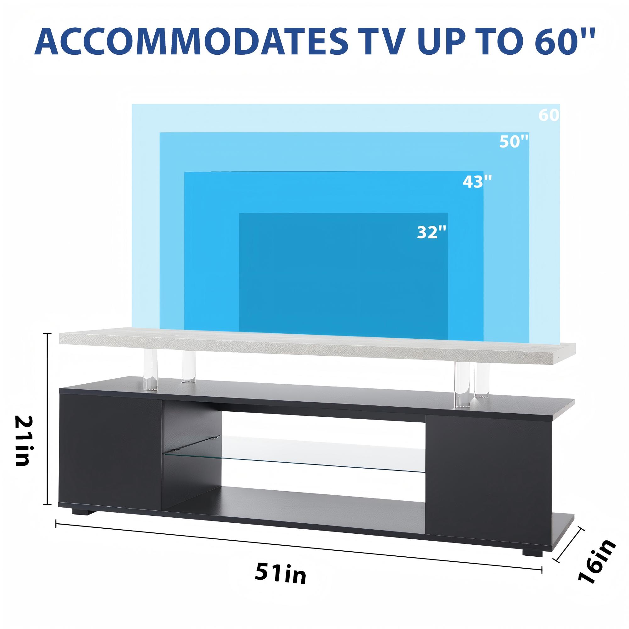TV Stand for 60 Inch TV LED Ga – Gaming Console And Tv Bewertung und Preis