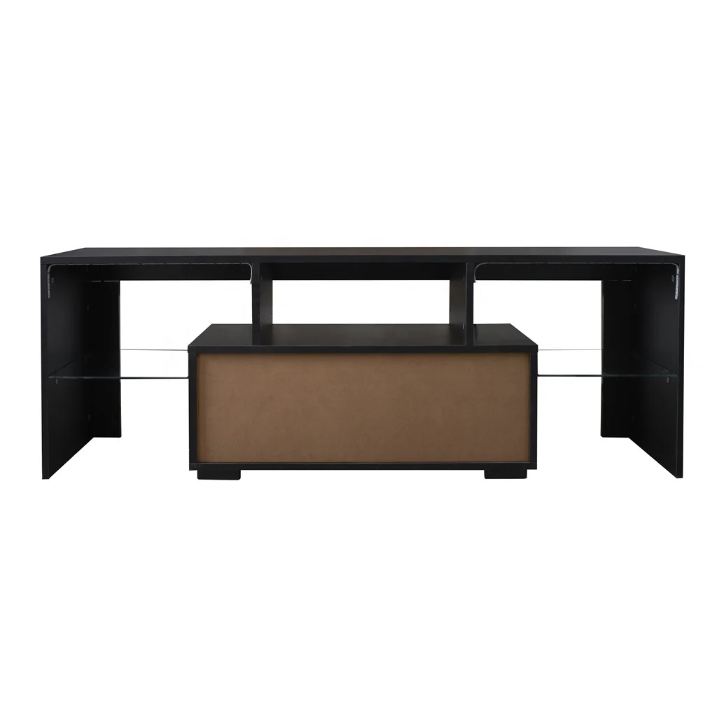 #Black TV Stand with LED RGB L – Gaming Console And Tv Bewertung und Preis