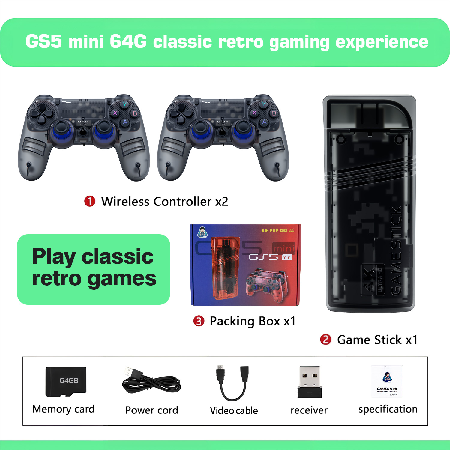 The GS5mini retro game console – Gaming Console Definition Bewertung und Preis