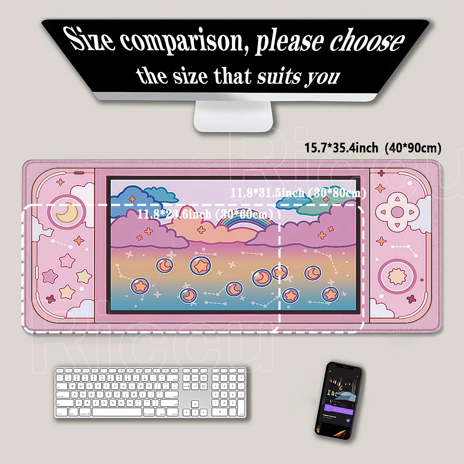 Mousepad Stars Moon Gaming Con – Gaming Console Cloud Bewertung und Preis